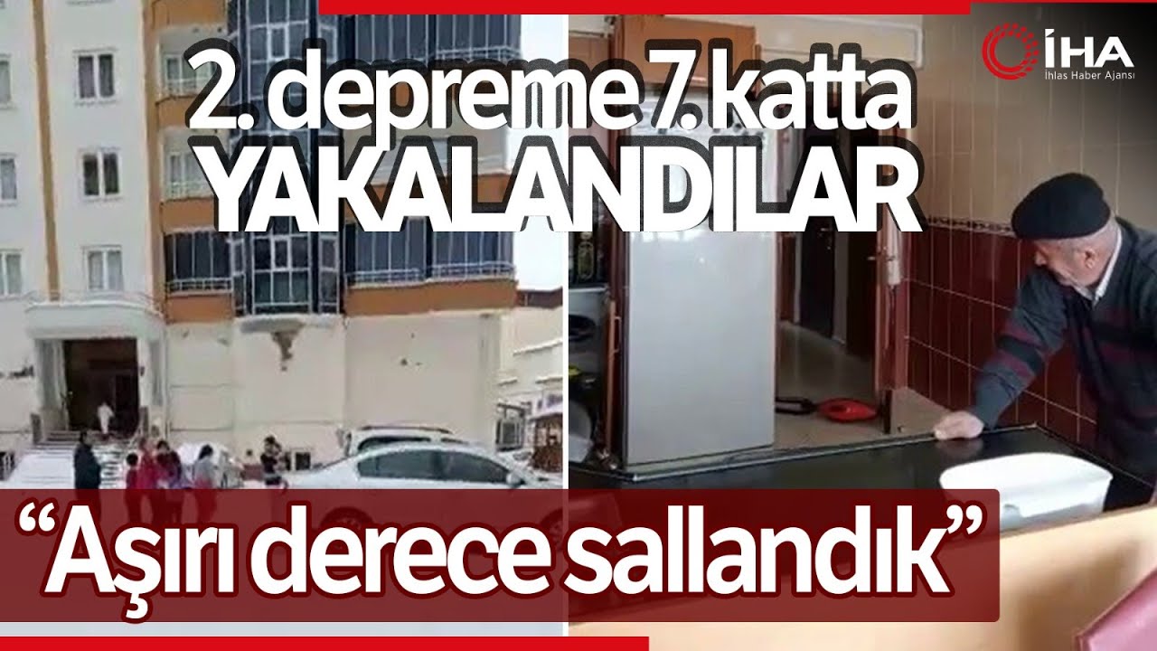 Depreme 7. Katta Yakalandılar, Kaçışlarını Anbean Kaydettiler