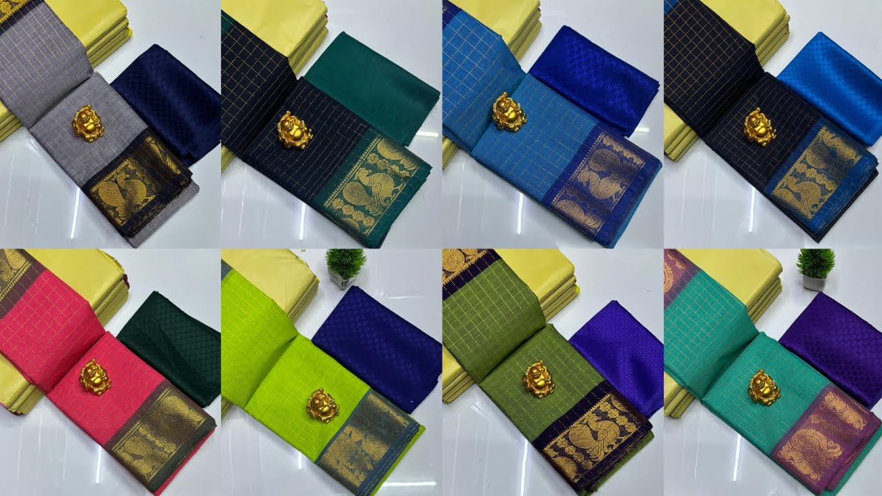 🏵️ sungudi cotton sarees 🌺 sarees with blouse 780+$