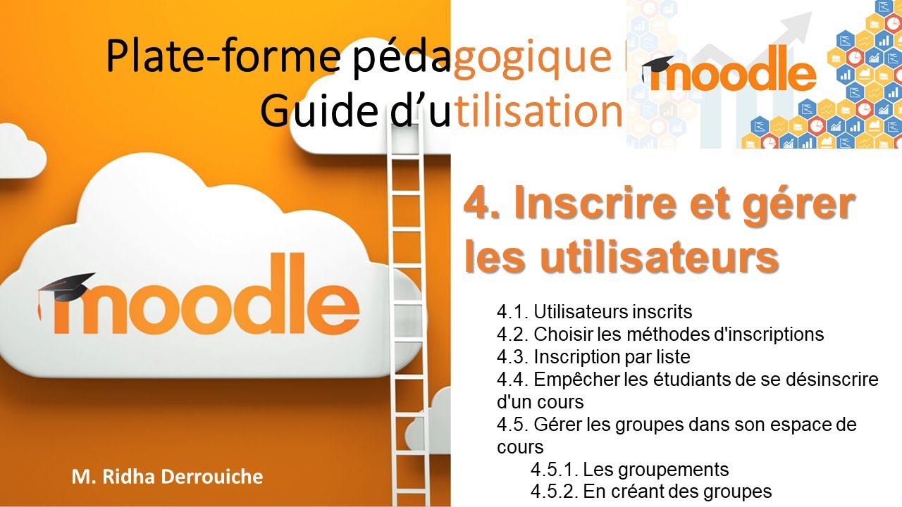 Moodle 3, étape par étape : 4.2 Inscrire et gérer les utilisateurs (méthodes d'inscriptions)