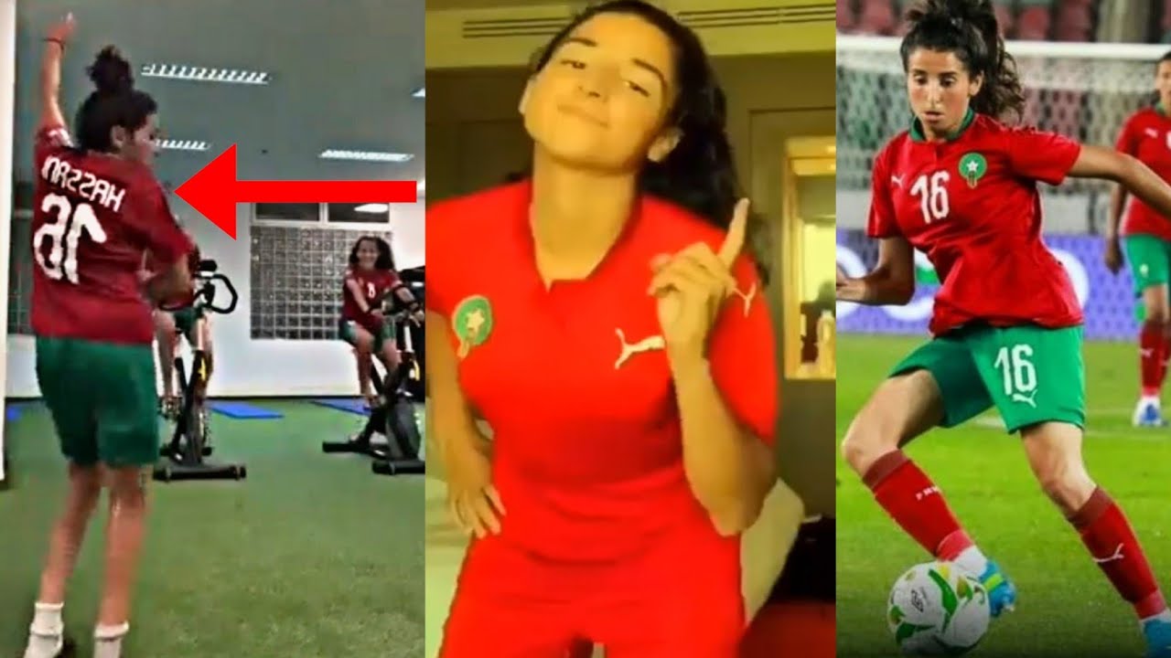 لقطات طريفة لسامية حساني أصغر لبؤة في المنتخب المغربي النسوي Les lionnes d'atlas