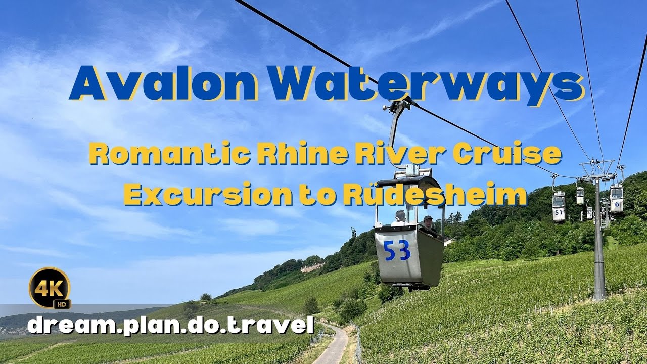 Avalon Waterways Rhine River Cruise, Excursion to the town of Rüdesheim am Rhein, 4K
