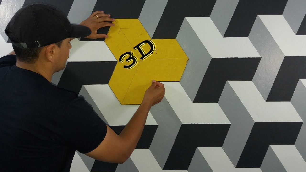 Como Fazer Pintura Efeito 3D, Passo a passo