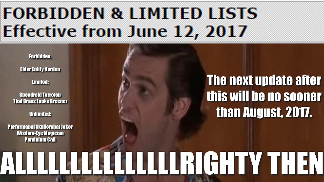Banlist Update Effective June 12th? 