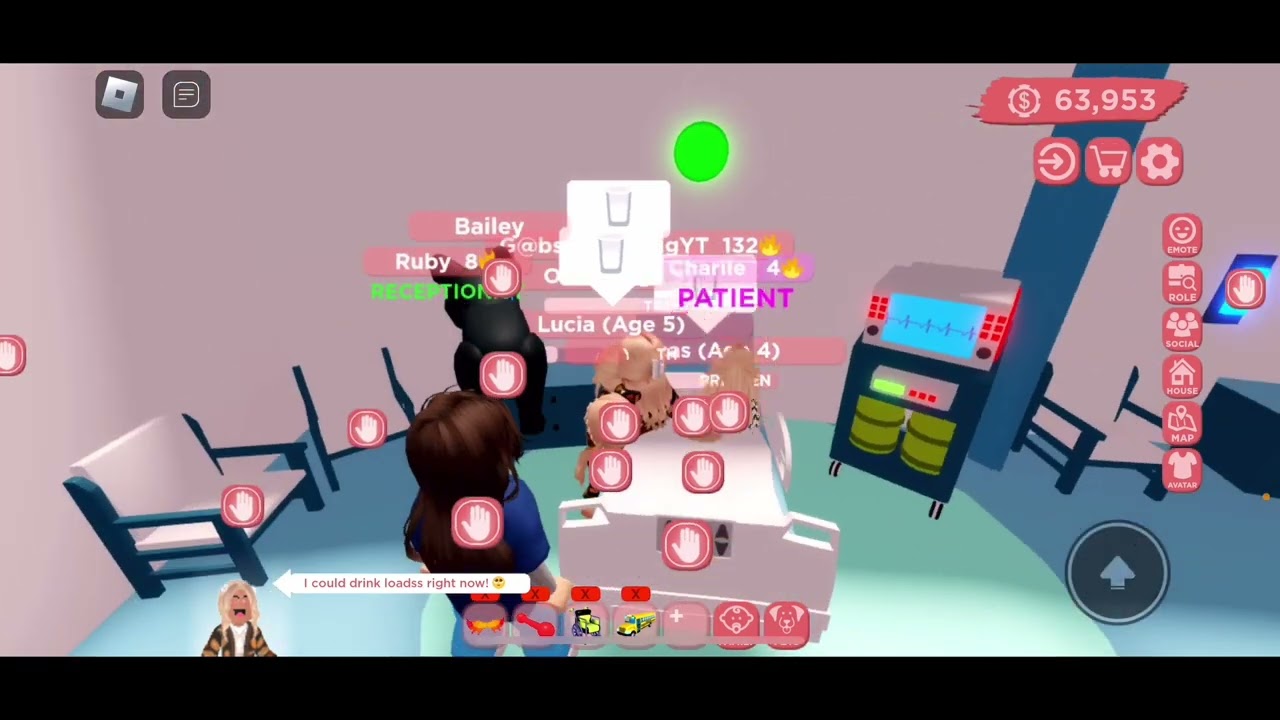 The Mcathy’s caught the FLU! Club Roblox roleplay ￼
