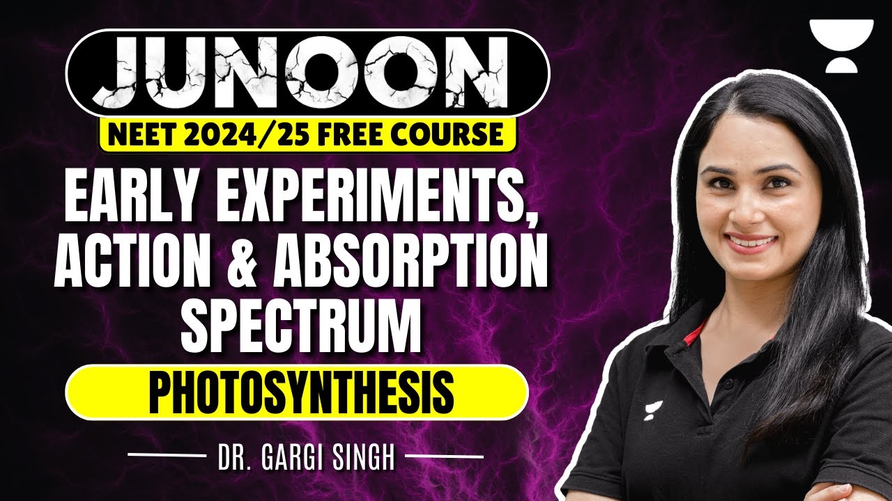Photosynthesis | Early Experiments, Action and Absorption Spectrum | NEET 2024 | Dr Gargi Singh