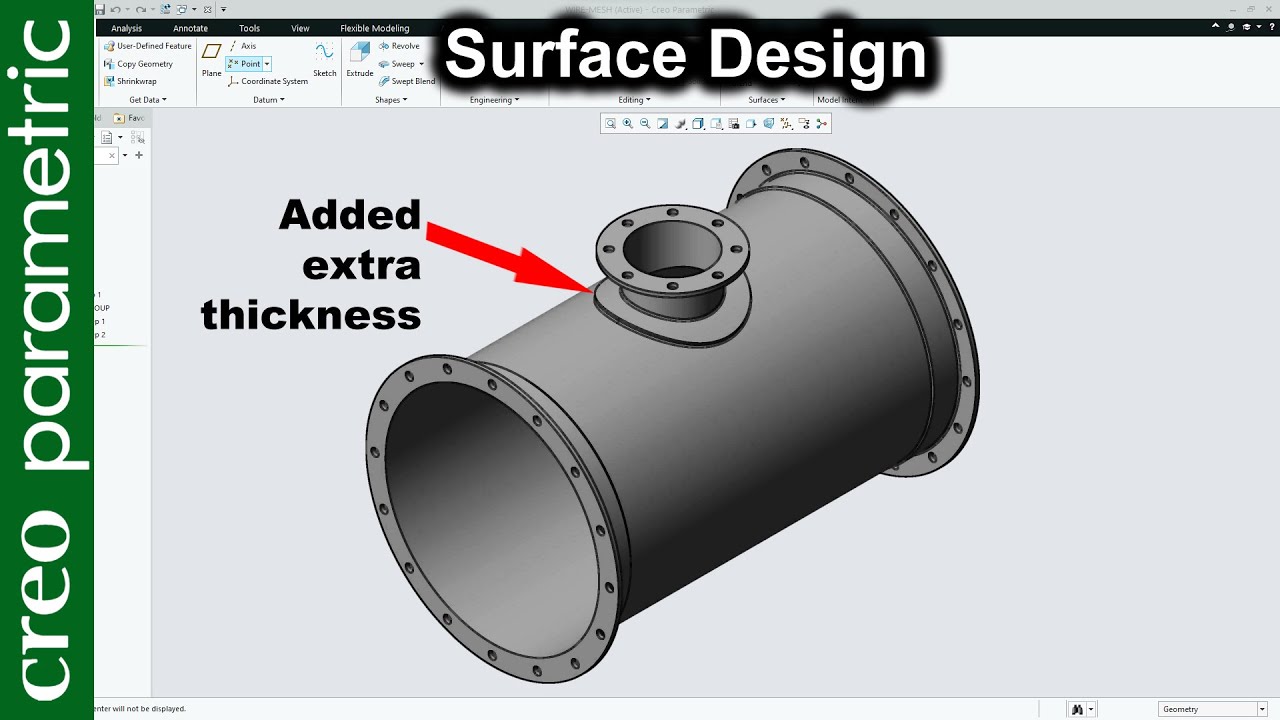Tank design in Creo Parametric