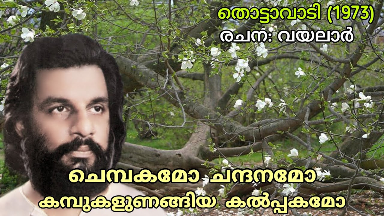 Chembakamo Chandanamo | ചെമ്പകമോ ചന്ദനമോ കമ്പുകളുണങ്ങിയ കല്‍പ്പകമോ | Yesudas