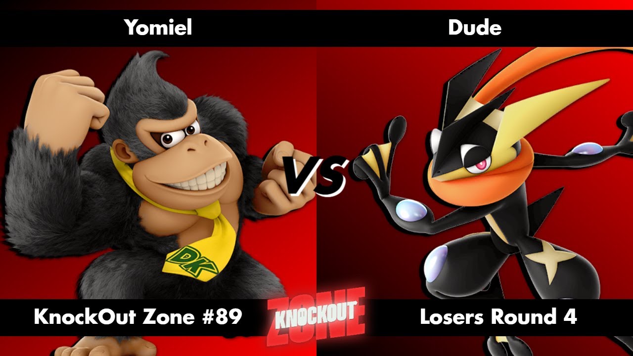 KnockOut Zone #89 - SSBU Losers Round 4 - Yomiel (Donkey Kong) vs Dude (Greninja)