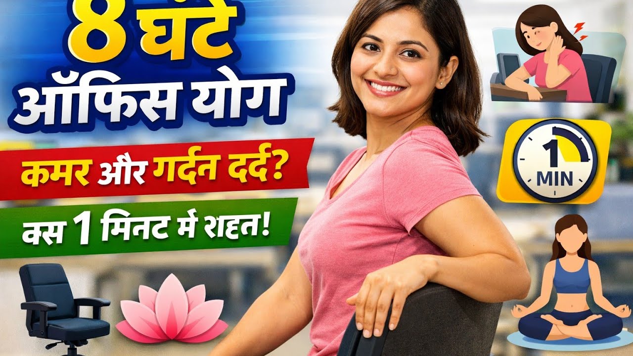 दिनभर कुर्सी पर बैठते हो? ये Yoga करो | Back Pain Solution#yoga #yogapostures