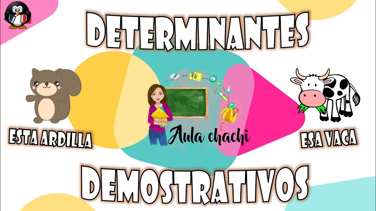 Determinantes | Demostrativos | Aula chachi - Vídeos educativos para niños