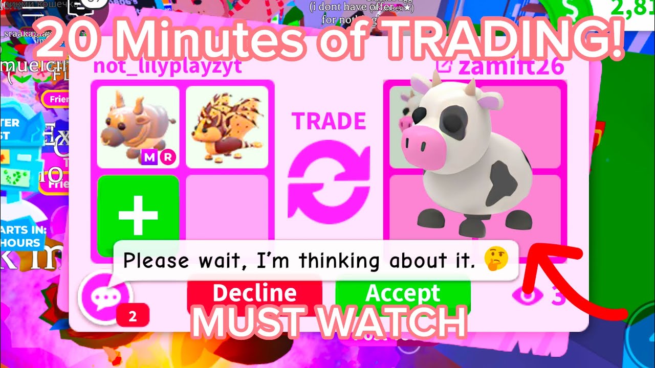 ✨20 MINUTES of Adopt me TRADING✨I GOT RICH! Growing My Inventory! Adopt me 2024!