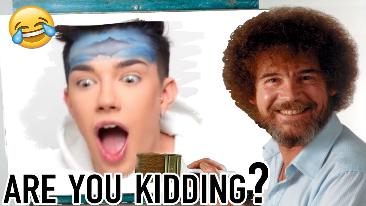 James Charles AMAZED by Bob Ross for 5 minutes straight