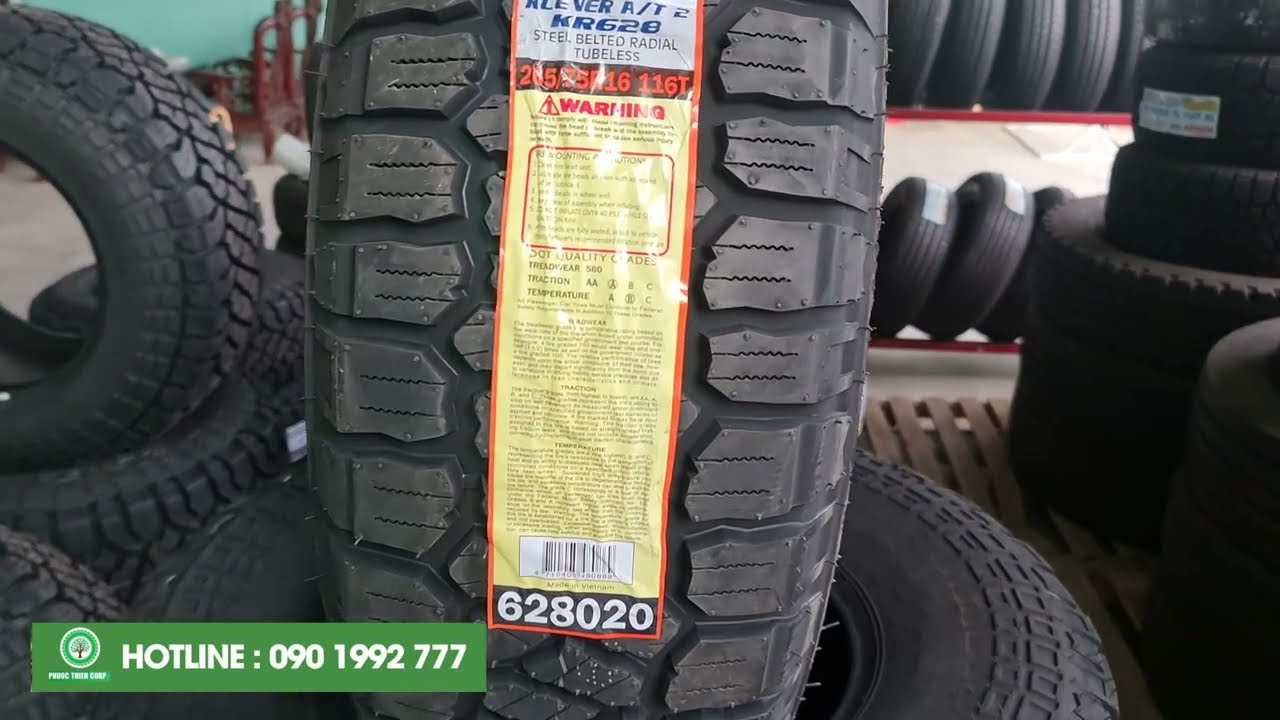 Lốp &ocirc; t&ocirc; offroad 265/75R16 Kenda KR628 (Gai AT2)