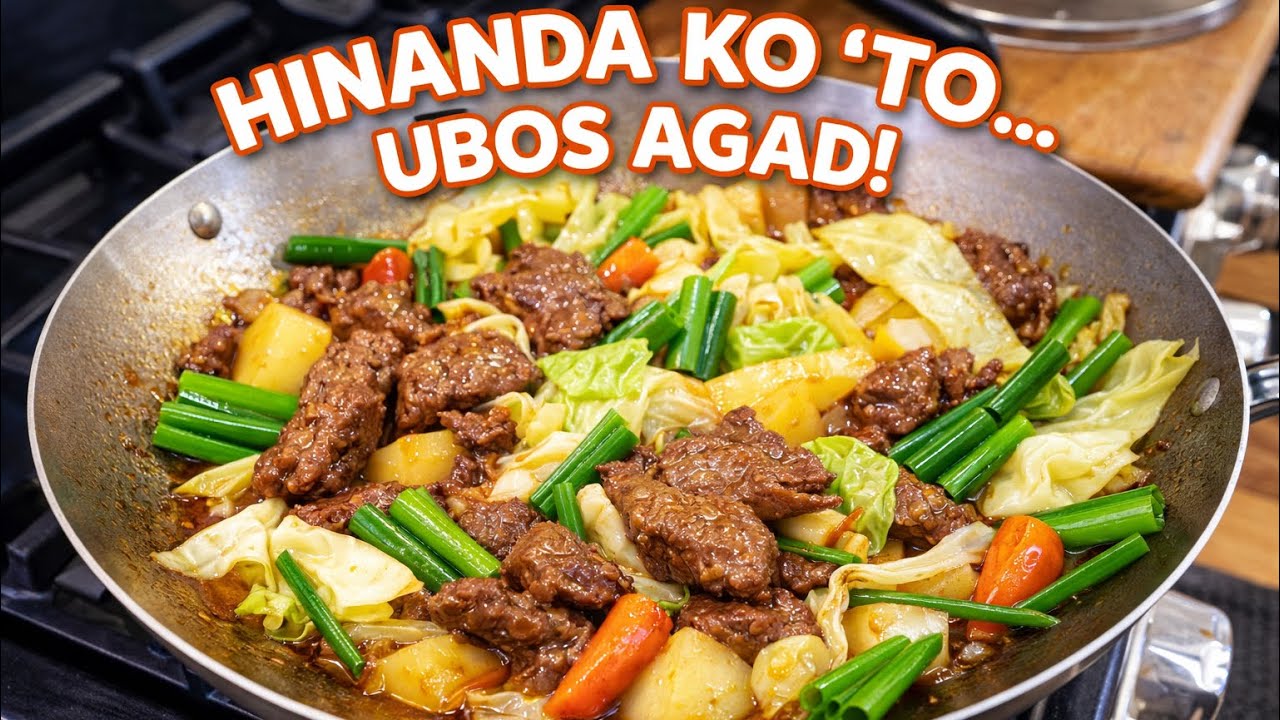 Hinanda ko Ito! Ubos Agad? Yung Stir Fried Beef with Potatoes and Cabbage! 