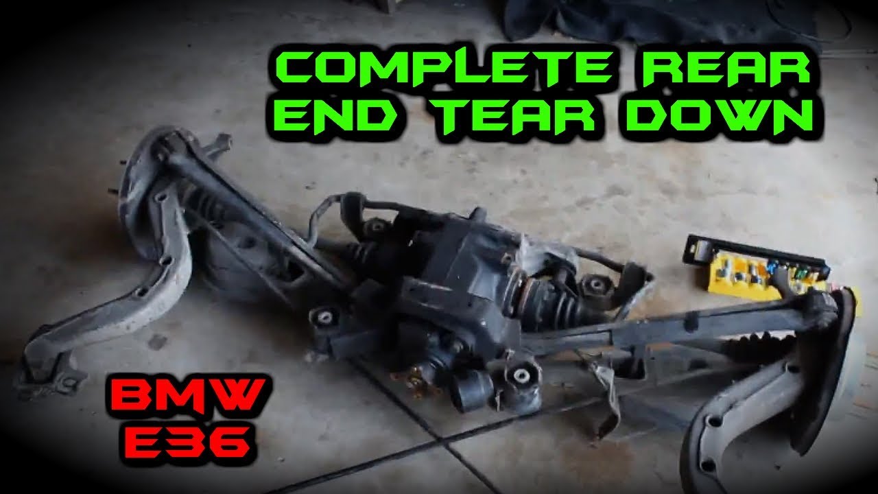 BMW E36 COMPLETE Tear Down Rear End | SubFrame