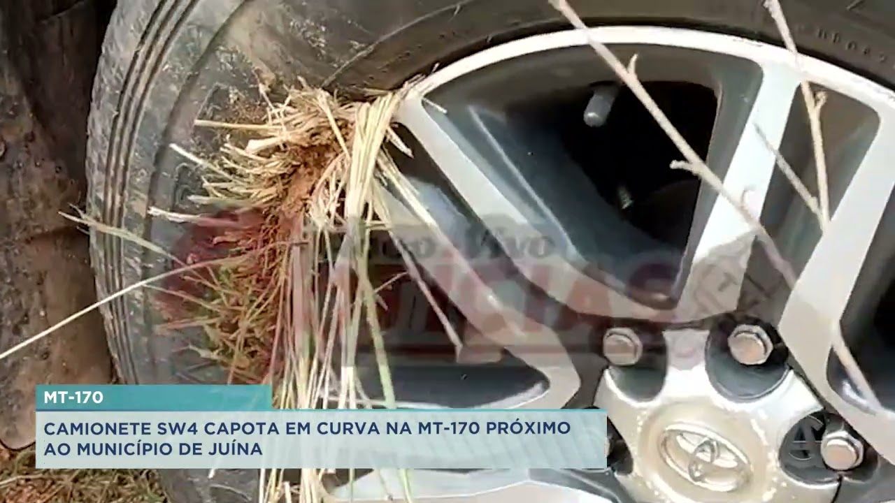 CAMINHONETE SW4 CAPOTA EM CURVA NA MT-170 PR&Oacute;XIMO AO MUNIC&Iacute;PIO DE JU&Iacute;NA