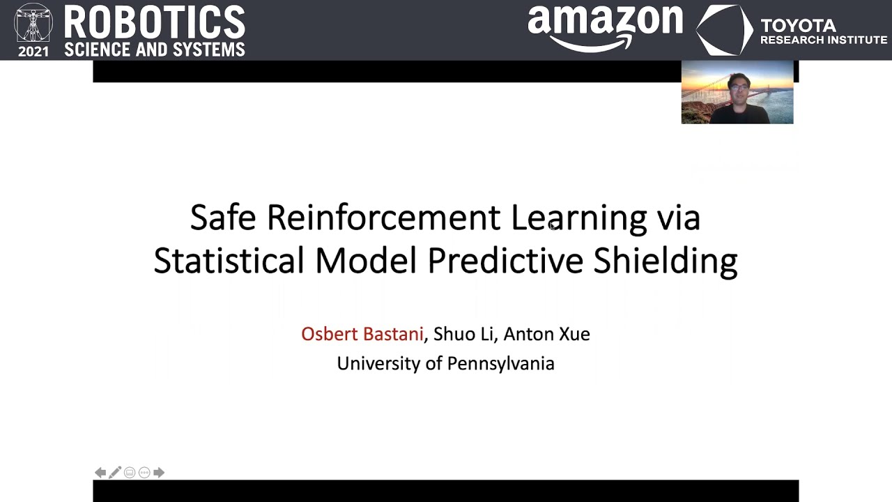 RSS 2021, Spotlight Talk 11: Safe Reinforcement Learning via Statistical Model Predictive Shielding