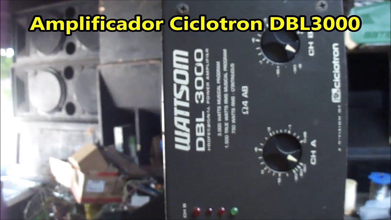 Defeito e conserto Amplificador Ciclotron DBL 3000