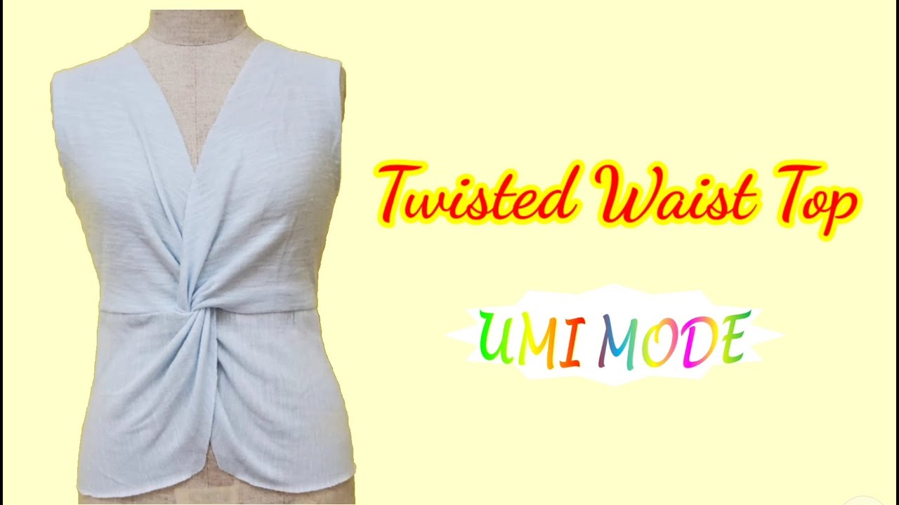 U118 - Twisted Waist Top - &Aacute;o Xoắn Eo