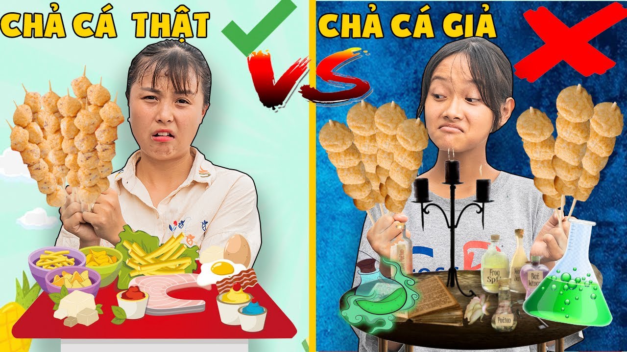 Chả Cá Thật Vs Chả Cá Giả - Thử Thách Làm Anh Thám Tử ❤ KN CHENO Chị Hằng