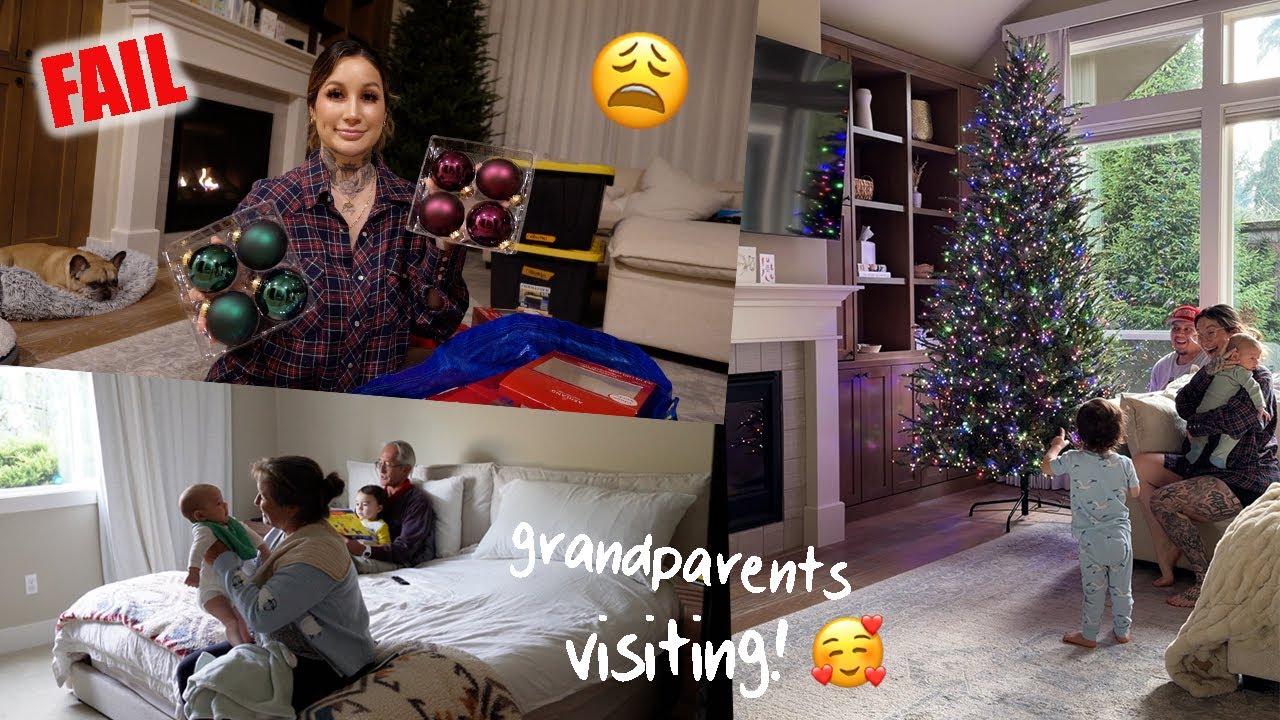 Бабушки и дедушки знакомятся с КРУЗОМ❤️ ПРОВАЛ с рождественским украшением, ремонт столовой + фур...