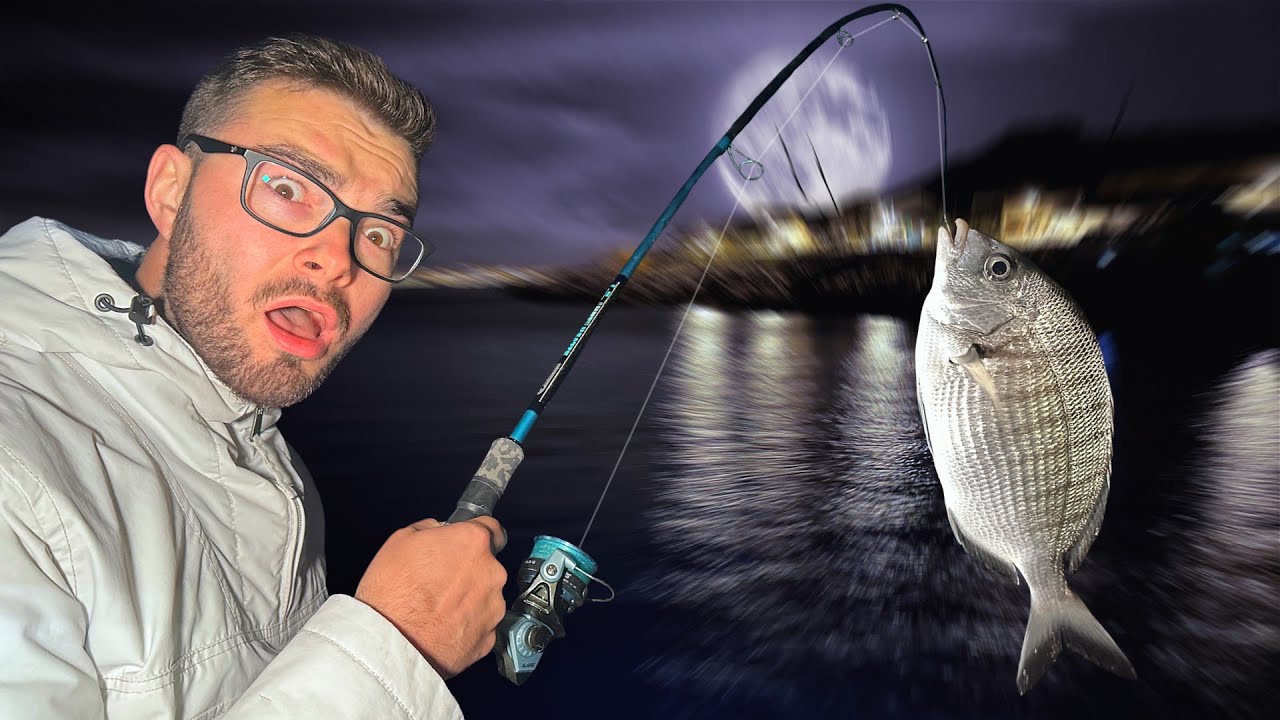 WE FISH AT NIGHT AT SEA IN MARSEILLE! (We fish for sea bream)