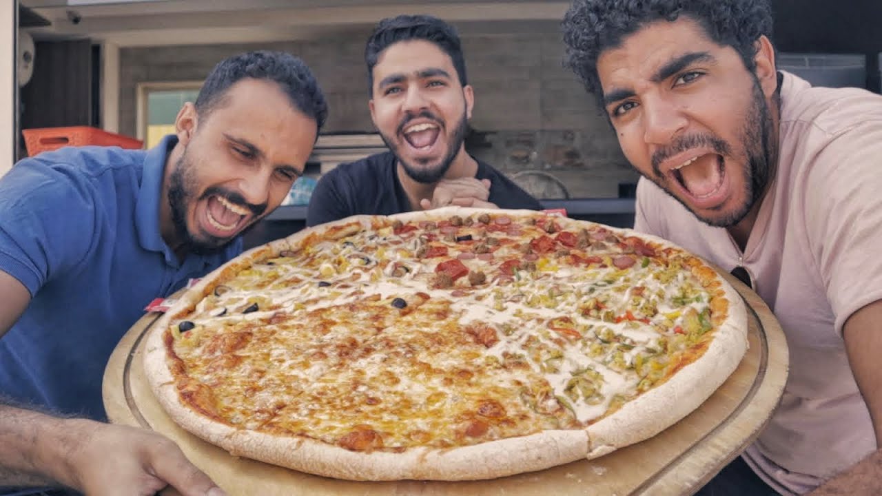 تجربة اكبر بيتزا في مصر🍕 | New York Pizza (  تفتكر حجم عالفاضي ؟؟)