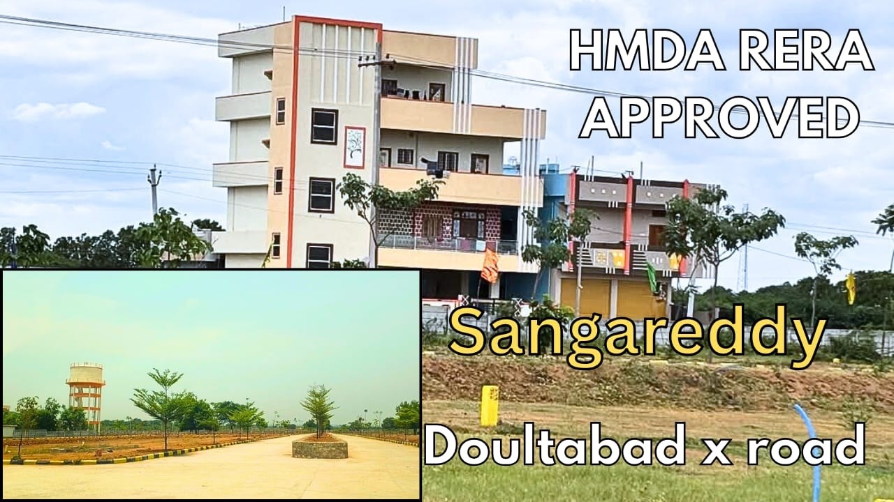 🔥 Sangareddy Real Estate Boom! HMDA RERA Approved Plots Near Mumbai Highway | Doultabad X Road Hyd