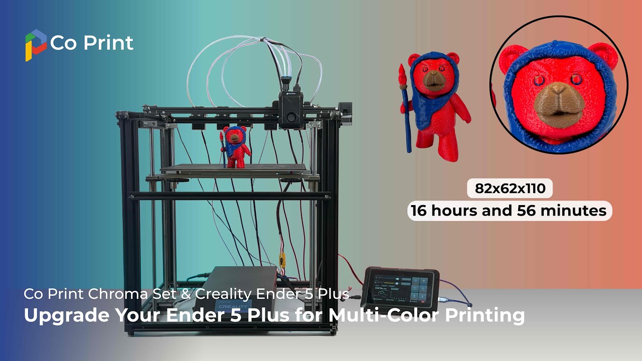 Co Print Chroma Set & Creality Ender 5 Plus | Upgrade Your Ender 5 Plus for Multi-Color Printing
