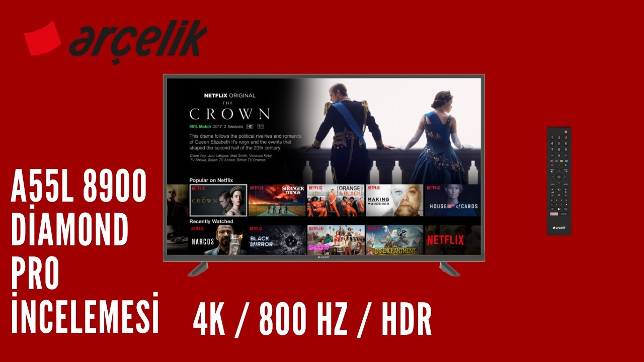 ARÇELİK A55L 8900  Diamond Pro 4K TV İncelemesi ! (A49L 8900 5A - A55L 8900 5A)