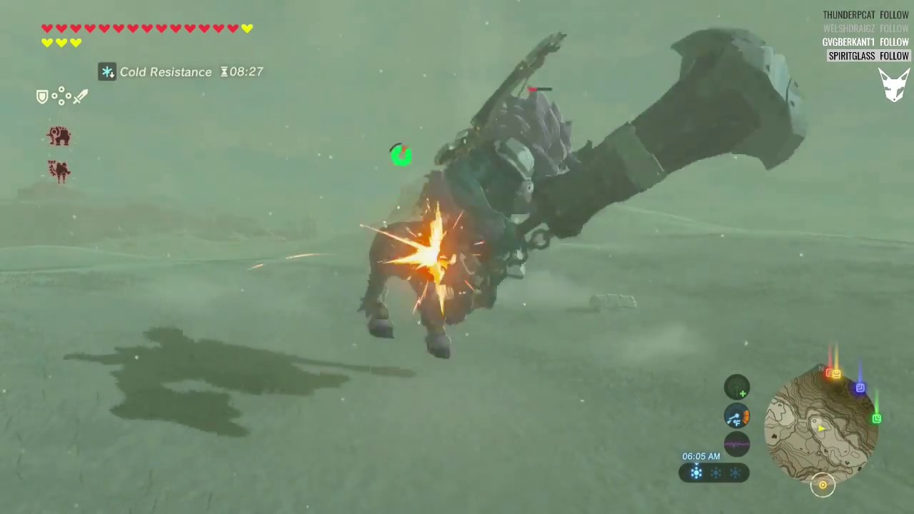 Legend of Zelda: Breath of the Wild - White Lynel Fight Gerudo Highlands