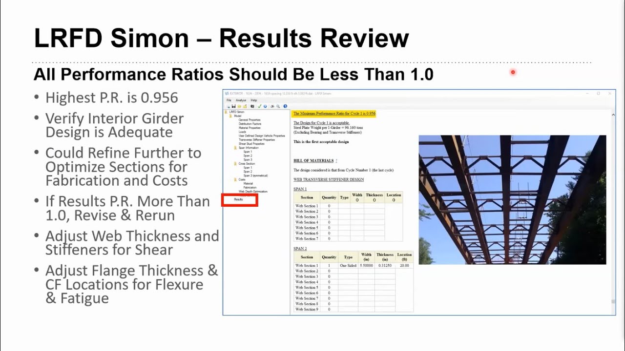 Medium/Long Span Bridge Design Using LRFD Simon (165'-200'-165' span arrangement)