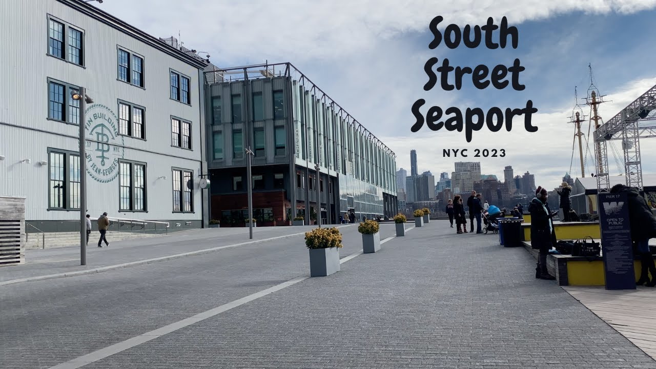 South Street Seaport I Pier 17 I NYC Winter 2023 Walking Tour