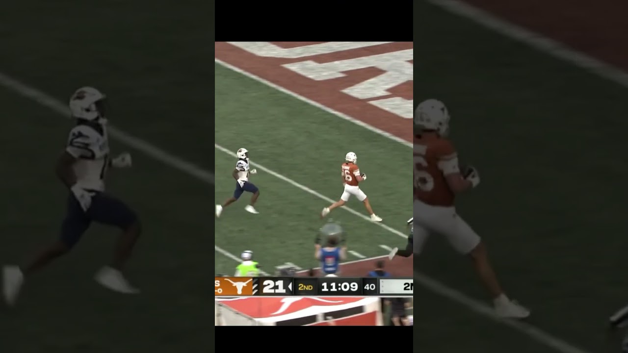 arch manning runs a 67yd touchdown way too fast |college football highlights