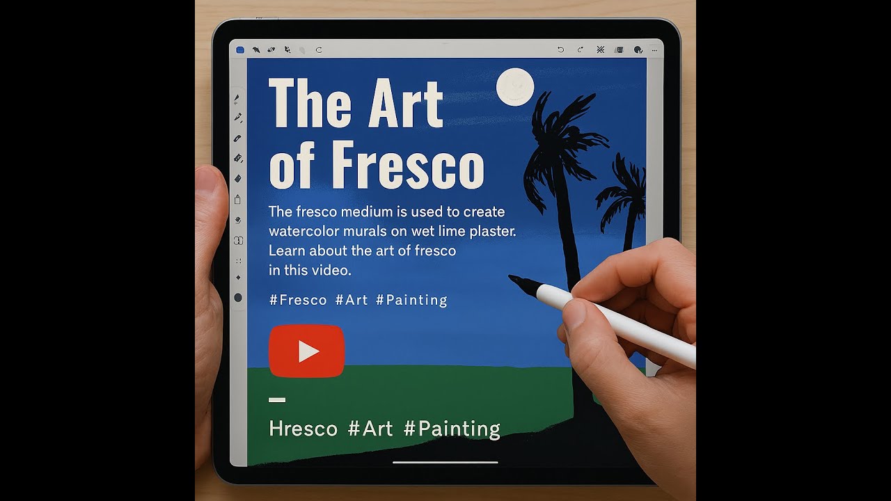 Moonlight Fresco: Drawing Palm Trees on iPad