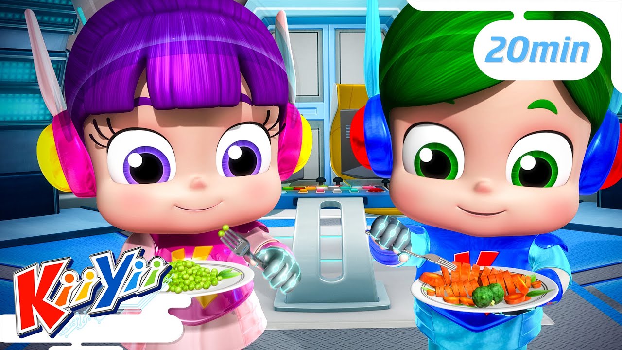 Eat Your Vegetables 🍆 + More | Best of KiiYii Songs | ABC and 123 | Nursery Rhymes & Kids Songs