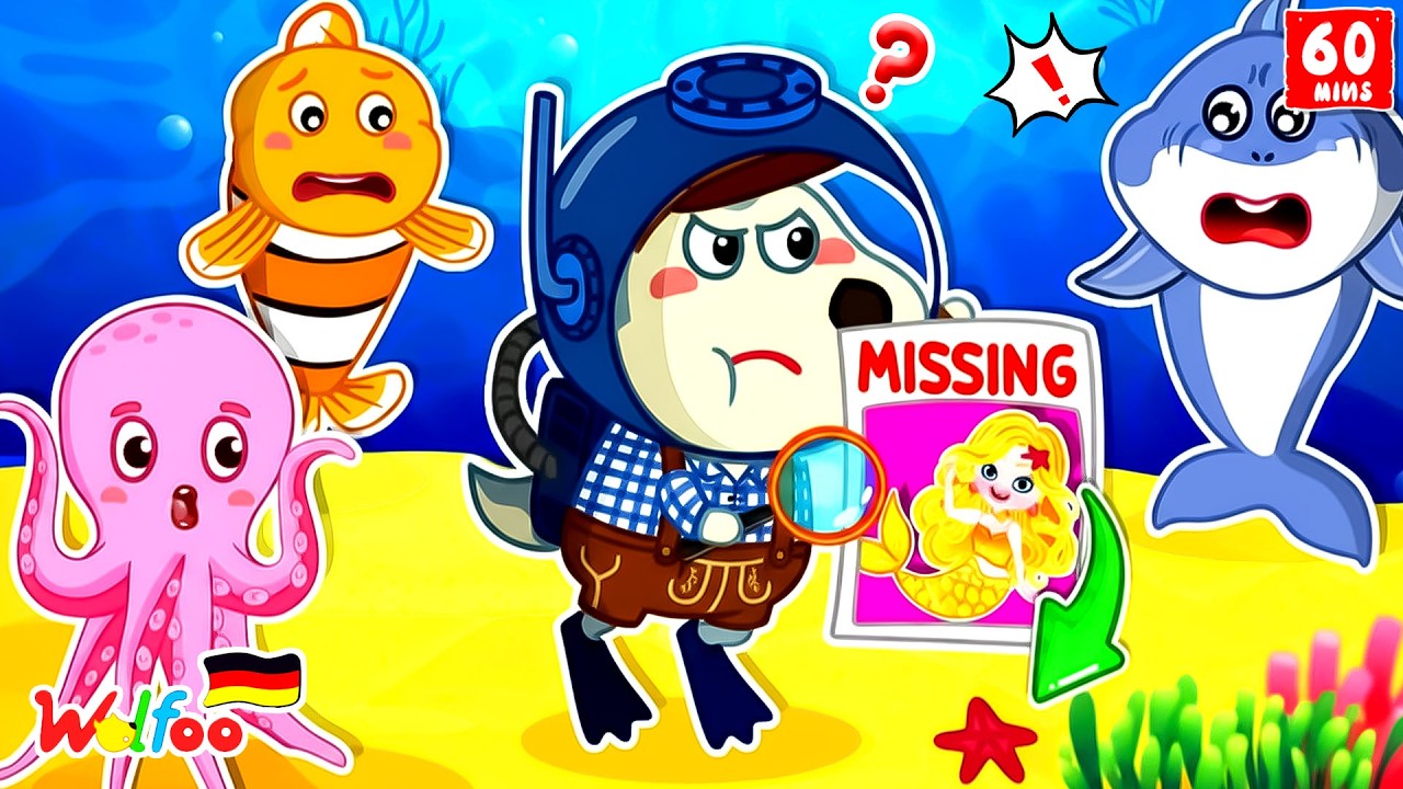 Detektiv Wolfoo 🕵️ Auf der Suche nach der verschwundenen Meerjungfrau! 🧜‍♀️ Geheimnisvoller Fall