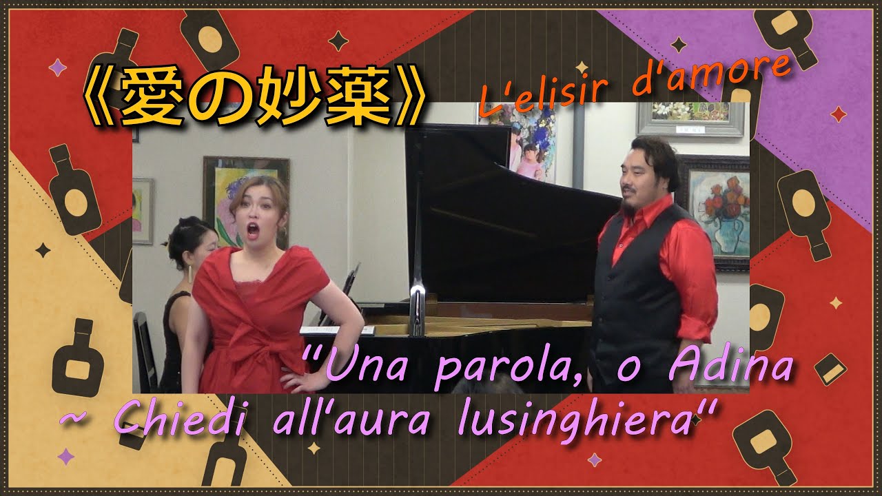 【歌ってみた】《愛の妙薬》より二重唱「ひとことだけ、ねえアディーナ」♫ G.Donizetti ≪L'elisir d'amore≫ duetto 