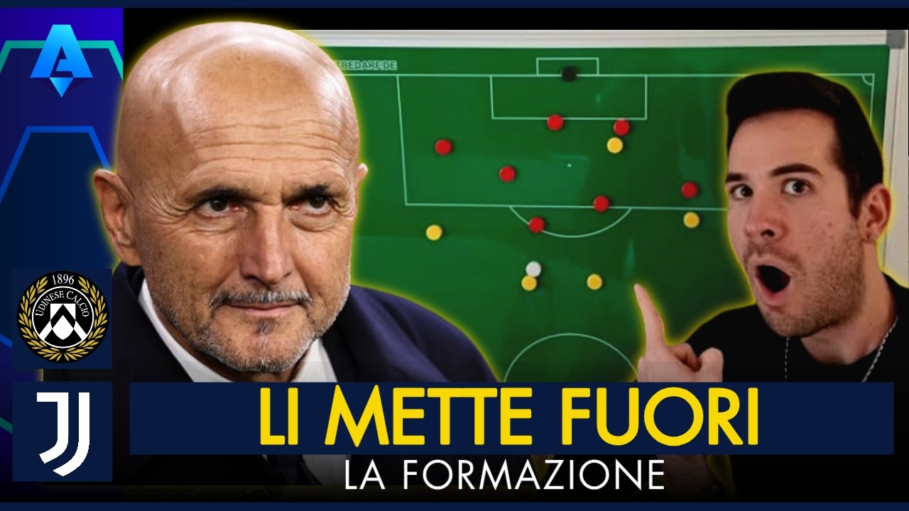 BOCCIATURA CLAMOROSA, GIOCA LUI E DAVID IN PANCHINA | UDINESE JUVENTUS LA FORMAZION