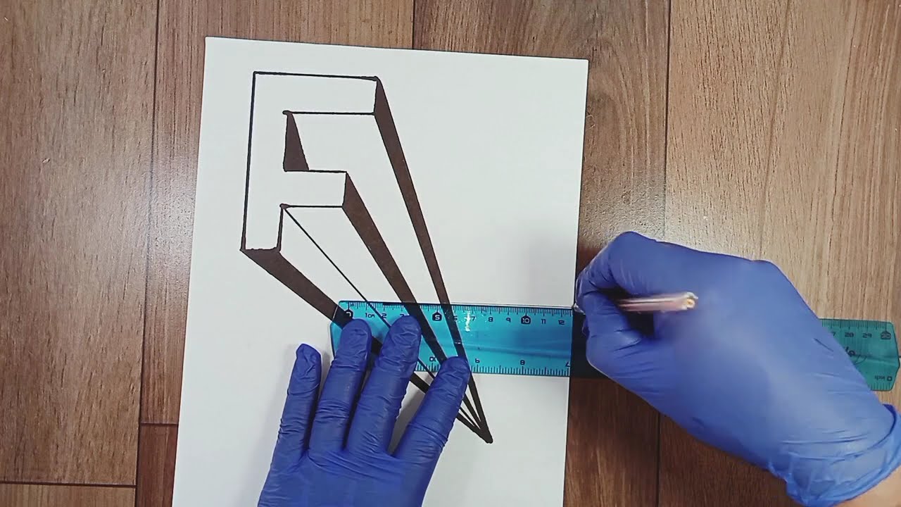 Como hacer la letra F 
