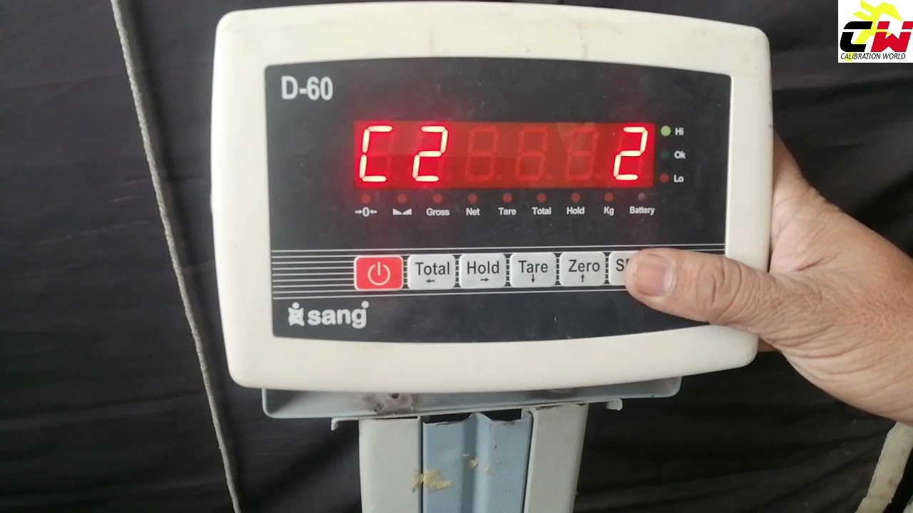 CALIBRATION OF SANG D60 DIGITAL WEIGHING INDICATOR | HOW TO CALIBRATE SANG D60 WEIGHING INDICATOR