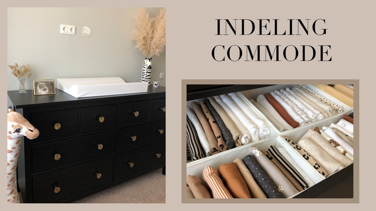 WAT ZIT ER IN ONZE COMMODE? 👶🏼⭐ | COMMODE INDELING