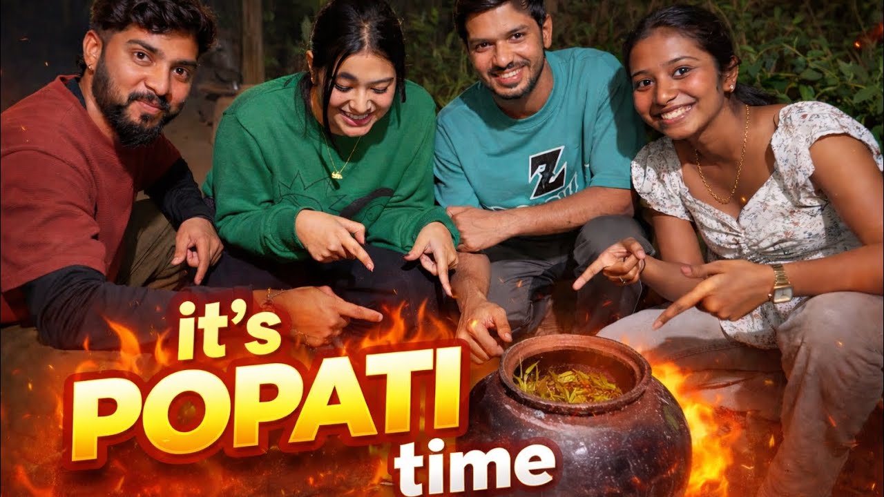 गावराण POPATI | Most Fun Cooking Vlog  😍🔥 | Traditional Pot Cooking Vlog