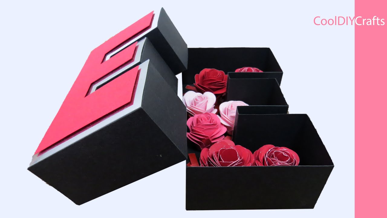 How to make 3D Alphabet letters Box from paper, letter N
