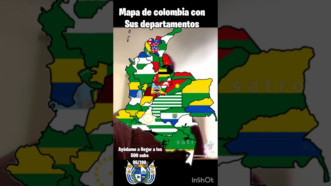 mapa de colombia con sus departamentos #mapping #colombia #uruguay #america #geografia #maps #map