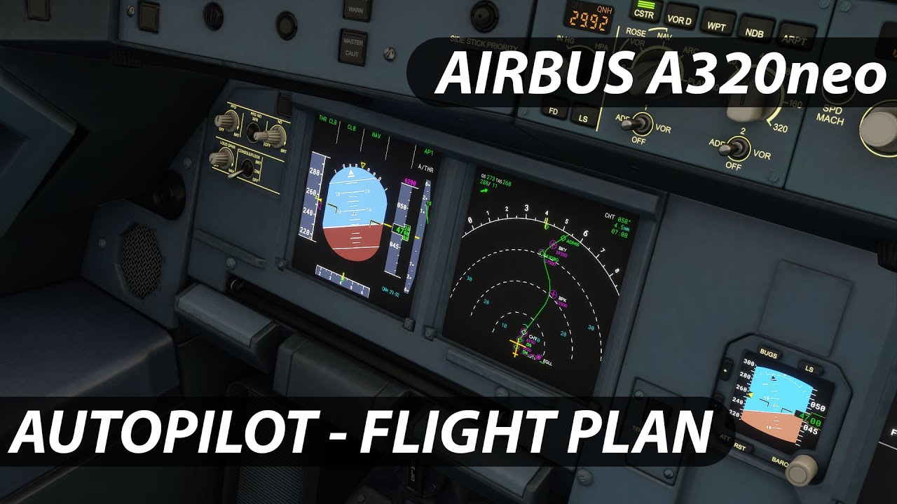 A320neo Autopilot follow flight plan and altitude (GPS Mode) - Microsoft Flight Simulator - Tutorial