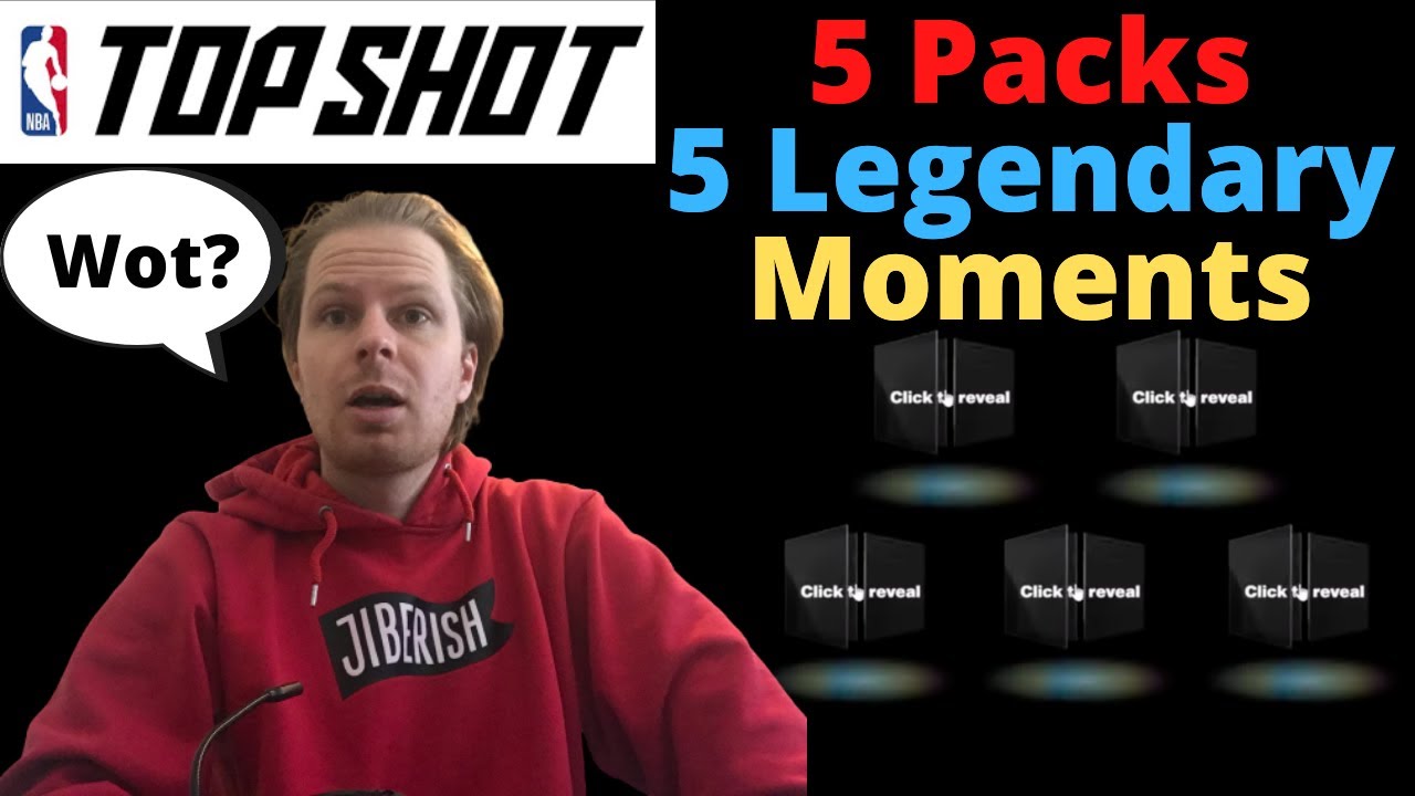 INSANE 5 Packs OVER $7,000 VALUE on NBA Top Shot REACTION to 5 Legendary Moments Pulled!