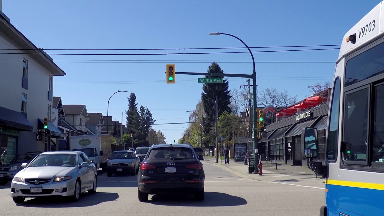 Life in VANCOUVER City 2018 (BC Canada) - Kitsilano Area - Driving Around the Westside