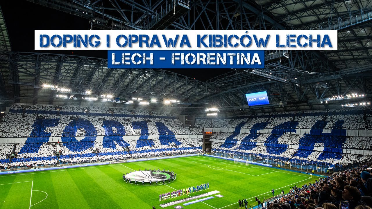 POZNAŃSKI KOCIOŁ: LECH - Fiorentina (13.04.2023): doping i oprawa Kibiców Kolejorza