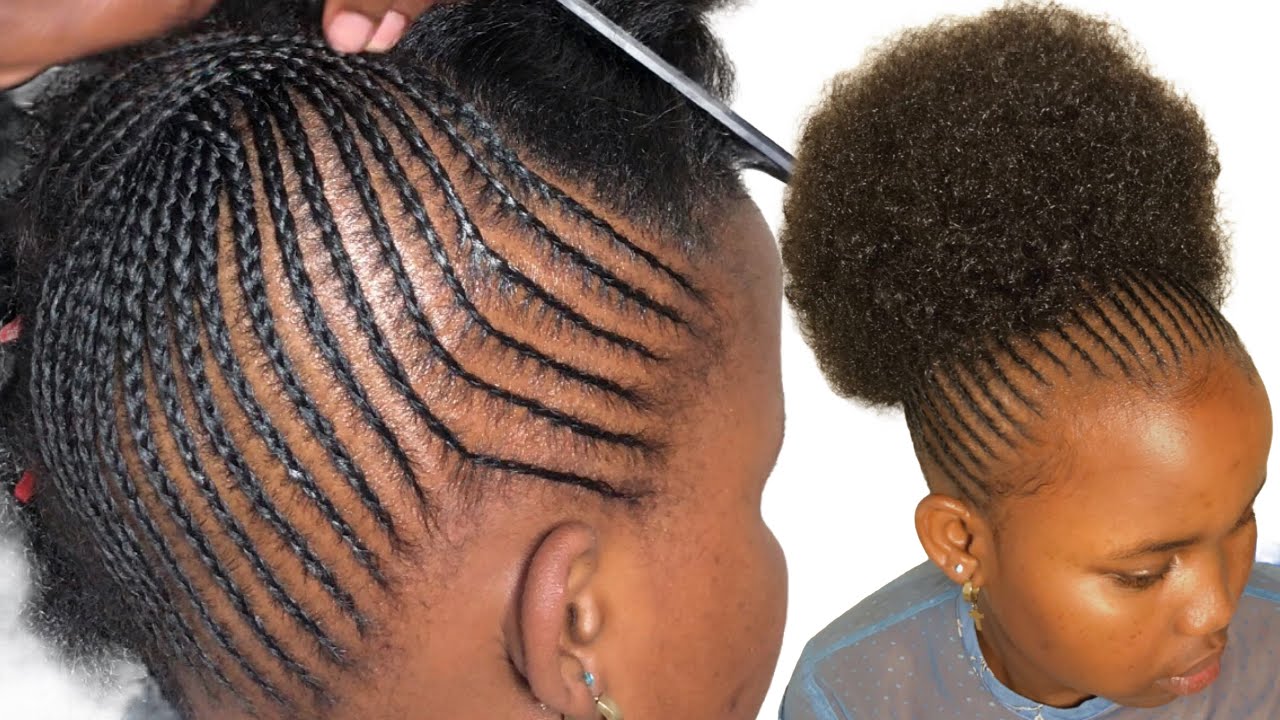 The easy #cornrows with Extensions to try | plain lines each step @JANEILHAIRCOLLECTION